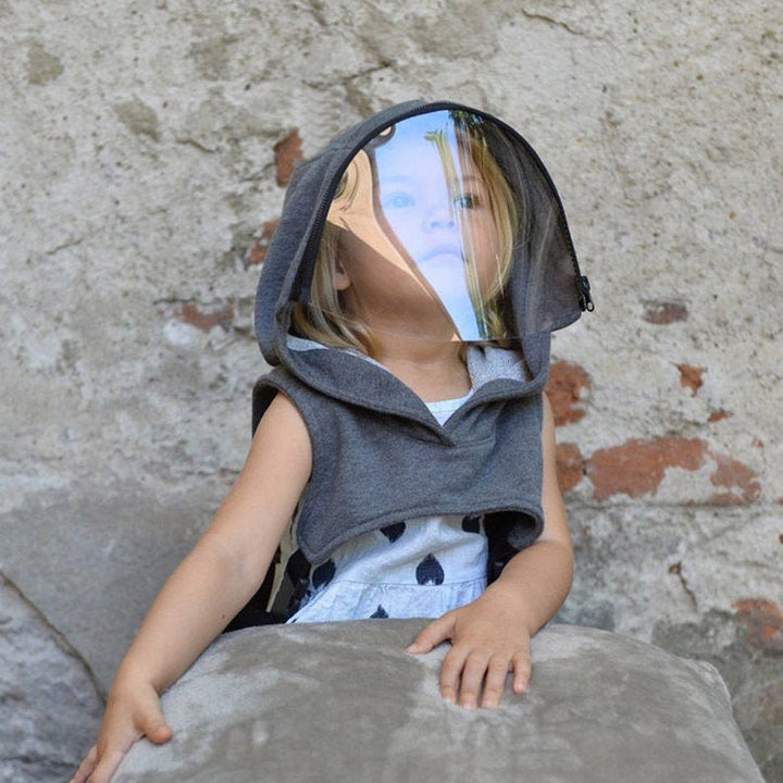 Full Season Children Removable Full Head Hats With Clear Window Hooded Hat Child Windproof Sun Protection Caps Reusable