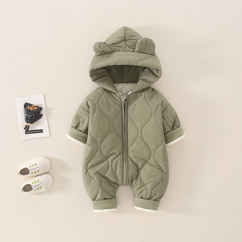 Baby Autumn And Winter Rompers Thermal Clothes
