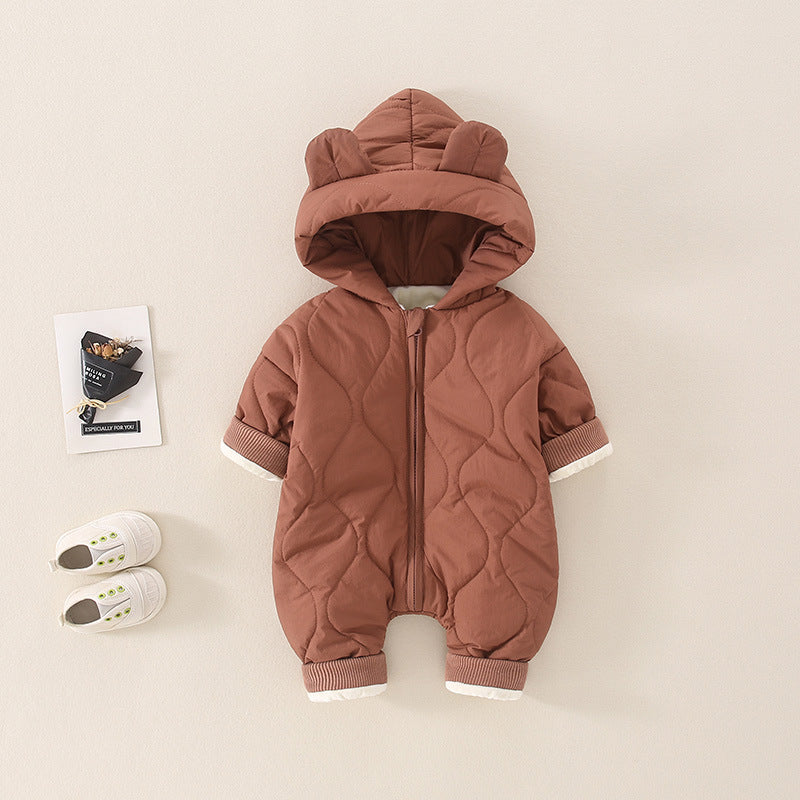 Baby Autumn And Winter Rompers Thermal Clothes