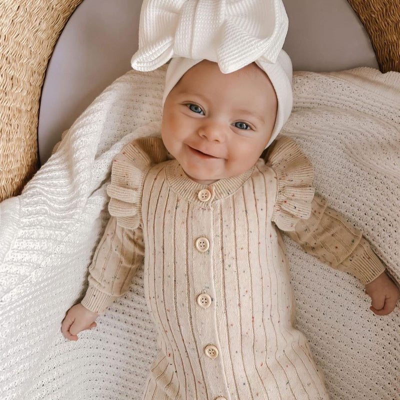 Baby Autumn Clothing Jumpsuit Knitted