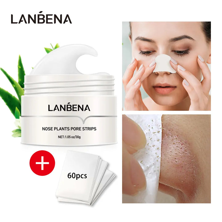 LANBENA New Style  Blackhead Remover Nose Mask Pore Strip Black Mask Peeling Acne Treatment Black Deep Cleansing Skin Care