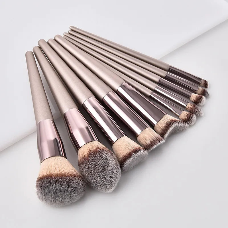 Hot Champagne Makeup Brushes