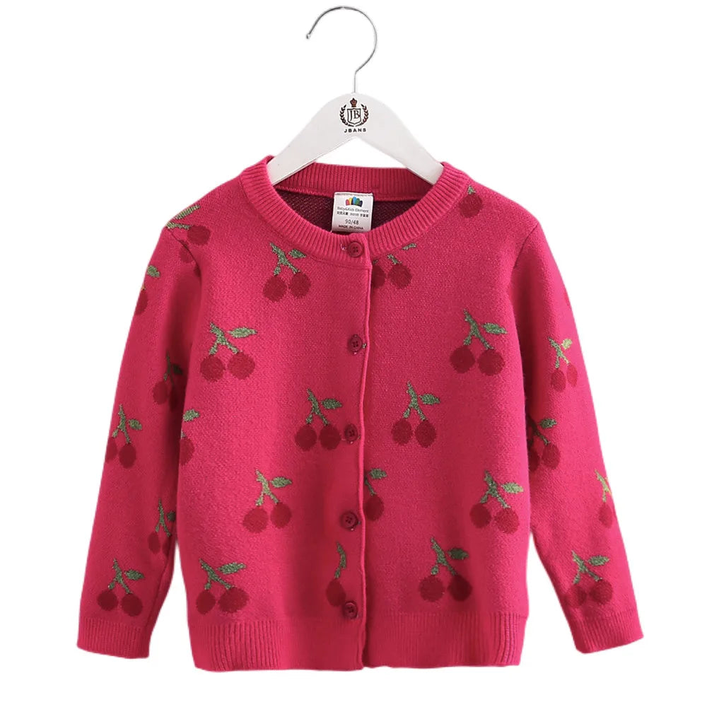 Thicken Knitted Jacket Cardigan Sweater For Baby Girl