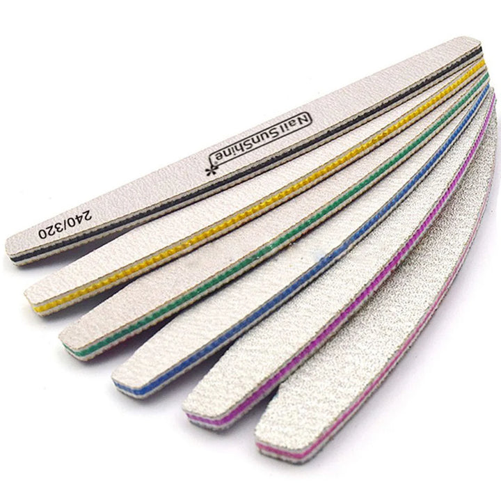 7 Types Washable Nail Files Sanding Buffer