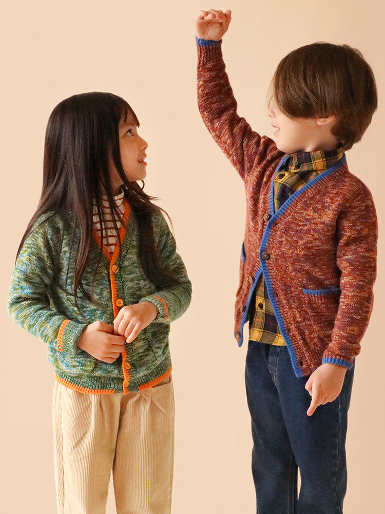 Girl's Cardigan Sweater Boy Knit Cardigan Baby Flower Yarn Top Coat
