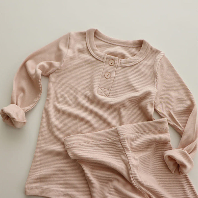 Baby Kids Pajamas Sets Girl Boy Sleepwear Suit Autumn Kids